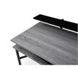 Layna Wooden Desk Gray/Black  43.3L x 22.8W x 34.8H 1 Storage Drawer Side