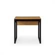 Taelynn Wooden Desk Natural/Black 31.5L x 23.6W x 30H Open Front Storage