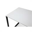 Taelynn Wooden Desk White/Black 31.5L x 23.6W x 30H Open Front Storage