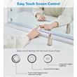 Geovanni Glass Mirror 20.4L x 4.7W x 16.7H 12 Dimmable LED Bulbs In White Color
