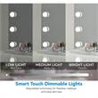 Antwan Mirror   31.5L x 4.7W x 23.6H 18 Dimmable LED Bulbs With Touch Sensor