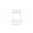 Faigy Wooden Desk White 43.3L x 21.6W x 30H 2 Storage Drawers Geometric Legs