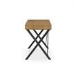 Mona Wooden Desk Natural/Black  43.3L x 21.7W x 30H 1 Storage Drawer X-Leg