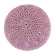 Posh Living Caelyn Cotton Yarn Pouf Blush