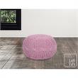 Posh Living Caelyn Cotton Yarn Pouf Blush