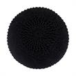 Posh Living Caelyn Cotton Yarn Pouf Black