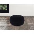 Posh Living Caelyn Cotton Yarn Pouf Black