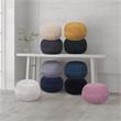 Posh Living Caelyn Cotton Yarn Pouf Green