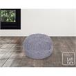 Posh Living Caelyn Cotton Yarn Pouf Light Grey