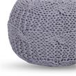 Posh Living Caelyn Cotton Yarn Pouf Light Grey