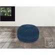 Posh Living Caelyn Cotton Yarn Pouf Teal