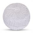 Posh Living Caelyn Cotton Yarn Pouf White