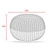 Posh Living Emmaleigh Cotton Yarn Pouf Blush
