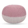 Posh Living Emmaleigh Cotton Yarn Pouf Blush