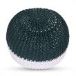 Posh Living Emmaleigh Cotton Yarn Pouf Green