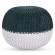 Posh Living Emmaleigh Cotton Yarn Pouf Green