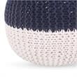 Posh Living Emmaleigh Cotton Yarn Pouf Navy