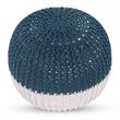Posh Living Emmaleigh Cotton Yarn Pouf Teal