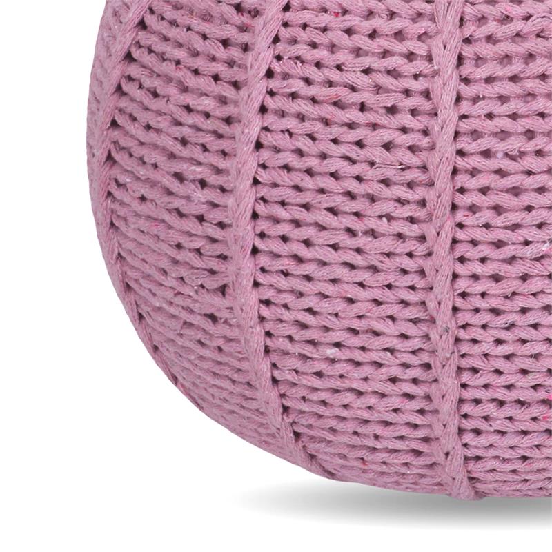 Posh Living Inaya Cotton Yarn Pouf Blush