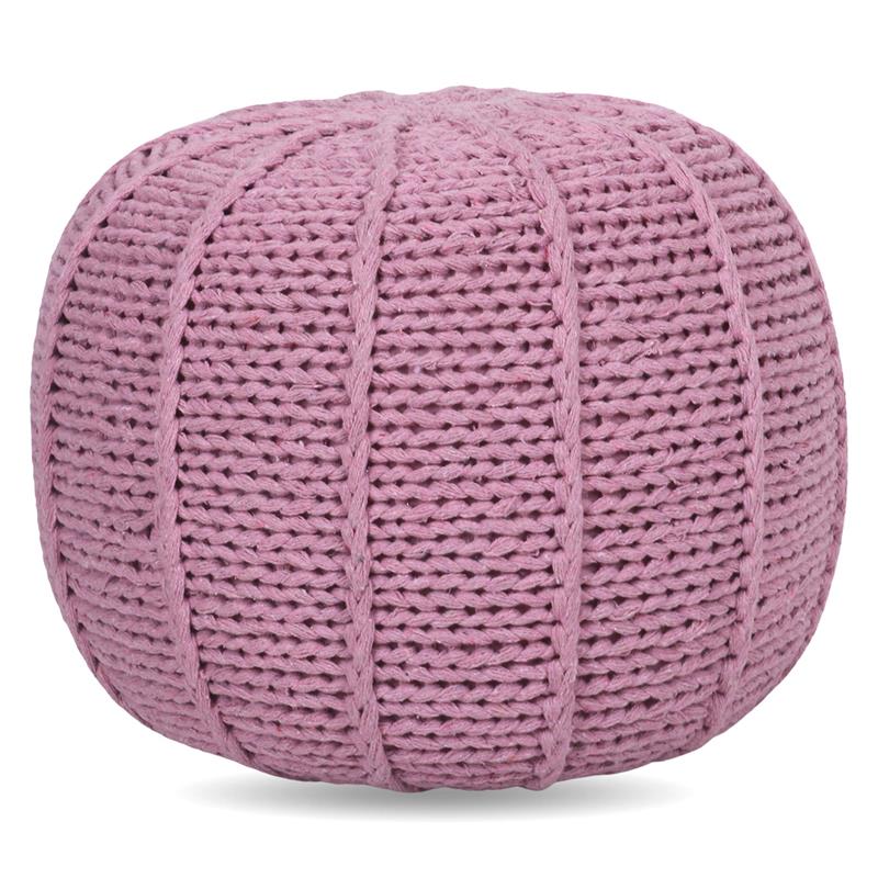 Posh Living Inaya Cotton Yarn Pouf Blush