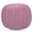 Posh Living Inaya Cotton Yarn Pouf Blush