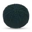 Posh Living Inaya Cotton Yarn Pouf Green