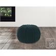Posh Living Inaya Cotton Yarn Pouf Green