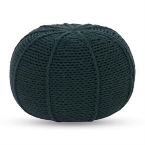 Posh Living Inaya Cotton Yarn Pouf Green