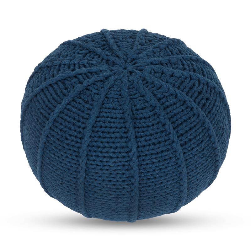 Posh Living Inaya Cotton Yarn Pouf Teal
