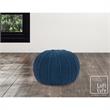 Posh Living Inaya Cotton Yarn Pouf Teal