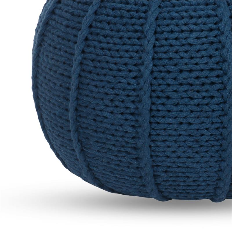 Posh Living Inaya Cotton Yarn Pouf Teal