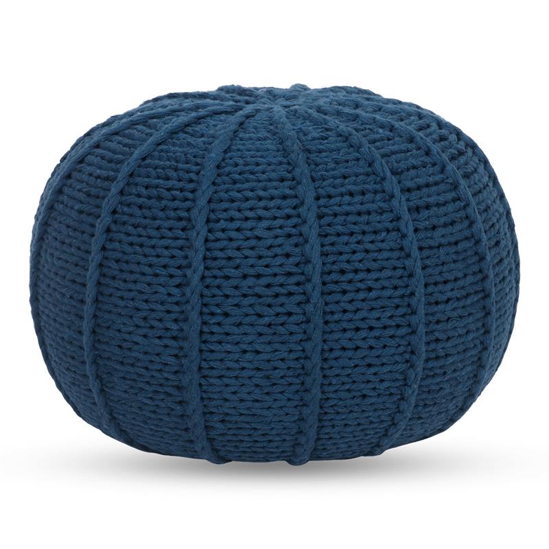 Posh Living Inaya Cotton Yarn Pouf Teal