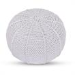 Posh Living Inaya Cotton Yarn Pouf White
