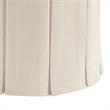 Adleigh Vanity Stool Beige Linen 17.9L x 18.5W x 23.6H Slipcover Skirted