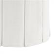 Adleigh Vanity Stool Cream White Linen 17.9L x 18.5W x 23.6H Slipcover Skirted