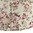 Grayden Ottoman Cluster Red Linen 17.7L x 17.7W x 20H Printed Pattern