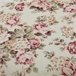 Grayden Ottoman Cluster Red Linen 17.7L x 17.7W x 20H Printed Pattern