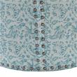 Grayden Ottoman Indes Blue Ground Linen 17.7L x 17.7W x 20H Printed Pattern
