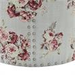 Grayden Ottoman Manor Floral Linen 17.7L x 17.7W x 20H Printed Pattern