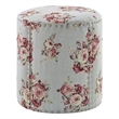 Grayden Ottoman Manor Floral Linen 17.7L x 17.7W x 20H Printed Pattern
