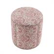 Grayden Ottoman Paisley Red Linen 17.7L x 17.7W x 20H Printed Pattern
