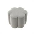 Jamil Ottoman Taupe Linen 24.5L x 24.5W x 18.5H Upholstered Nailhead Trim
