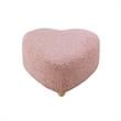 Katia Ottoman Blush Sherpa 25.2L x 25.2W x 13.3H Upholstered Low Profile