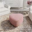 Katia Ottoman Lavender Sherpa 25.2L x 25.2W x 13.3H Upholstered Low Profile