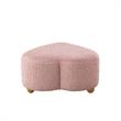 Katia Ottoman Lavender Sherpa 25.2L x 25.2W x 13.3H Upholstered Low Profile