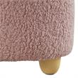 Katia Ottoman Lavender Sherpa 25.2L x 25.2W x 13.3H Upholstered Low Profile
