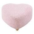 Katia Ottoman Lavender Sherpa 25.2L x 25.2W x 13.3H Upholstered Low Profile