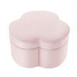 Kristin Ottoman Blush Velvet 28L x 28W x 17.7H Upholstered Storage