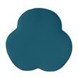 Kristin Ottoman Teal Velvet 28L x 28W x 17.7H Upholstered Storage
