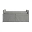 Khloee Bench Light Grey Linen 50.2L x 19.6W x 22H Upholstered Square Arms